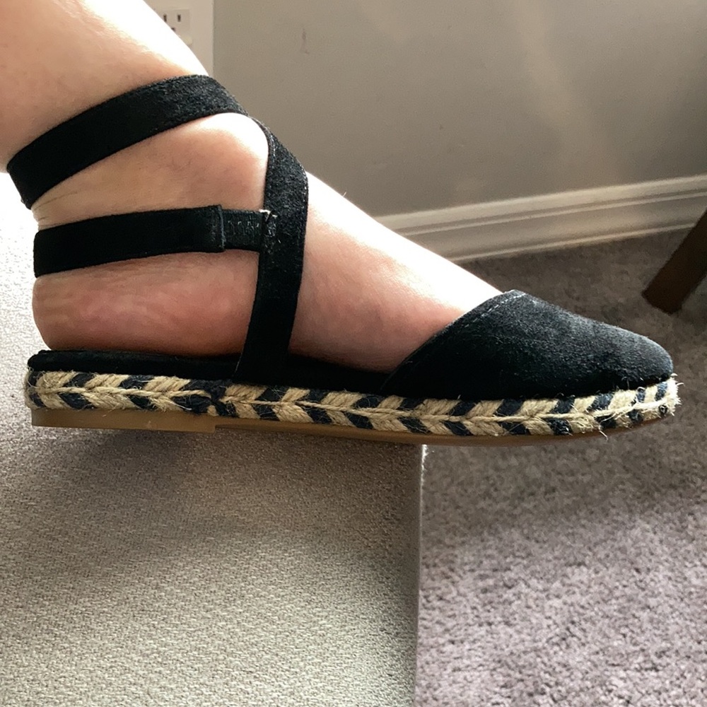 Coach black strappy espadrilles - Picture 4 of 10